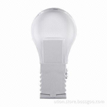 Plastic USB Flash Drive with 1 to 32GB Capacities, Bulb Shape